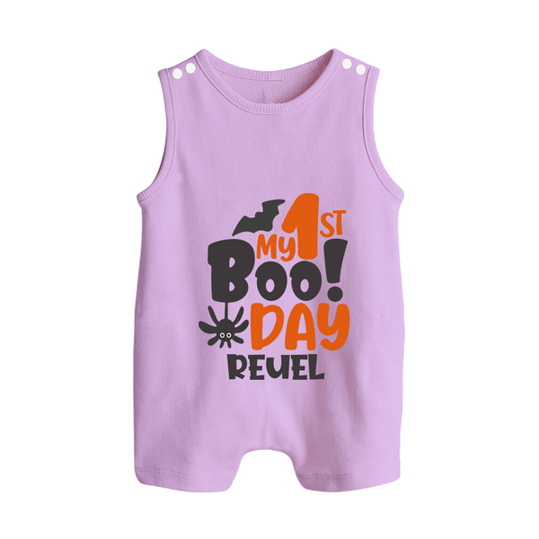 My First Halloween Party Romper Suit | Personalized Baby Romper Suit for Little Ones - LILAC - 0 - 5 Months Old (Chest 18")
