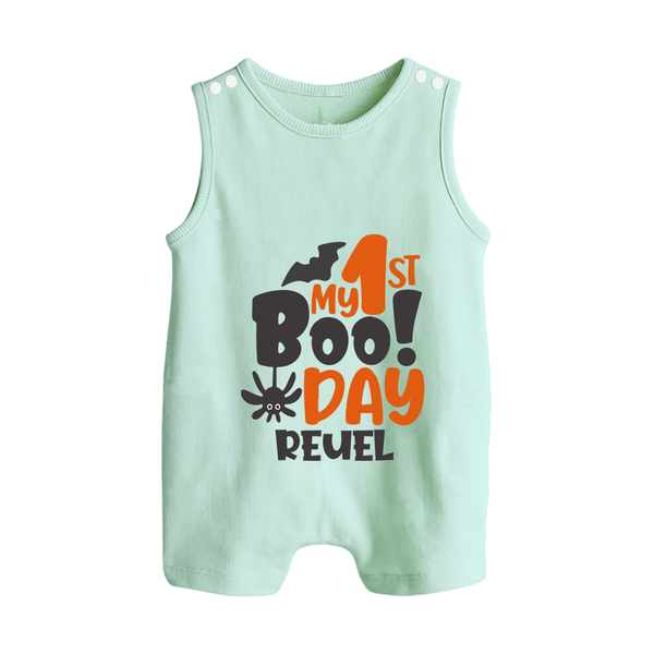 My First Halloween Party Romper Suit | Personalized Baby Romper Suit for Little Ones - MINT GREEN - 0 - 5 Months Old (Chest 18")