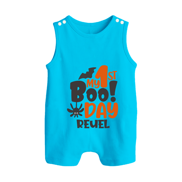 My First Halloween Party Romper Suit | Personalized Baby Romper Suit for Little Ones - SKY BLUE - 0 - 5 Months Old (Chest 18")