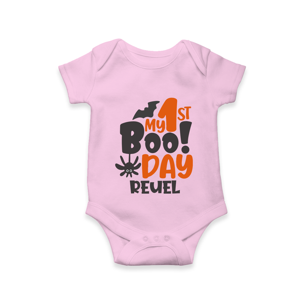My First Halloween Party Romper | Personalized Baby Romper for Little Ones - BABY PINK - New Born (Chest 14")