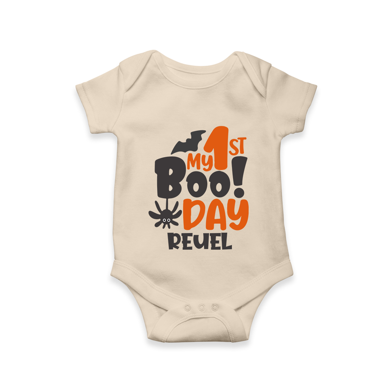 My First Halloween Party Romper | Personalized Baby Romper for Little Ones - IVORY - New Born (Chest 14")