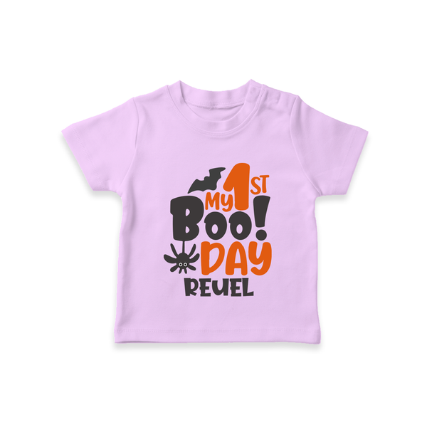 My First Halloween Party Tshirt | Personalized Baby Tshirt for Little Ones - LILAC - 0-5 Months Old (Chest 17")