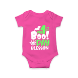 My First Halloween Party Romper | Personalized Baby Romper for Little Ones - HOT PINK - New Born (Chest 14")