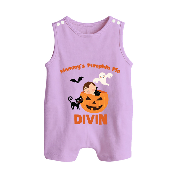 Mommy's Pumpkin Pie Romper Suit | Personalized Baby Romper Suit for Halloween - LILAC - 0 - 5 Months Old (Chest 18")