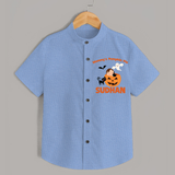 Mommy's Pumpkin Pie Print Baby Kids Shirt  - SKY BLUE - 0 - 6 Months Old (Chest 23")