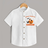 Mommy's Pumpkin Pie Print Baby Kids Shirt  - WHITE - 0 - 6 Months Old (Chest 23")