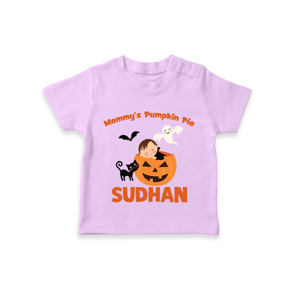 Mommy's Pumpkin Pie Print Baby Tshirt  - LILAC - 0-5 Months Old (Chest 17")