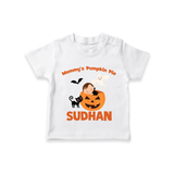 Mommy's Pumpkin Pie Print Baby Tshirt  - WHITE - 0-5 Months Old (Chest 17")