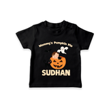 Mommy's Pumpkin Pie Print Baby Tshirt  - BLACK - 0-5 Months Old (Chest 17")