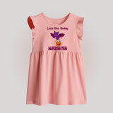 Little Bat Buddy Print Baby Baby Frock  - BABY PINK - 0 - 3 Months Old (Chest 17")