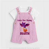 Little Bat Buddy Print Baby Dungaree  - BABY PINK - 0 - 5 Months Old (Chest 18")