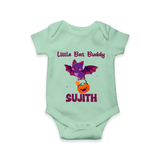 Little Bat Buddy Print Baby Romper   - MINT GREEN - New Born (Chest 14")