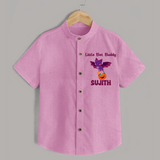 Little Bat Buddy Print Baby Kids Shirt  - BABY PINK - 0 - 6 Months Old (Chest 23")