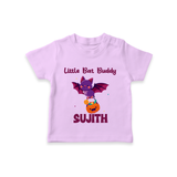 Little Bat Buddy Print Baby Tshirt  - LILAC - 0-5 Months Old (Chest 17")