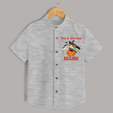 Trick or Treat Champ Shirt | Custom Baby Shirt for Little Halloween Stars - GREY - 0 - 6 Months Old (Chest 23")