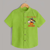 Trick or Treat Champ Shirt | Custom Baby Shirt for Little Halloween Stars - LIME GREEN - 0 - 6 Months Old (Chest 23")
