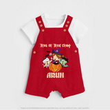 Trick Or Treat Camp Print Baby Dungaree  - RED - 0 - 5 Months Old (Chest 18")