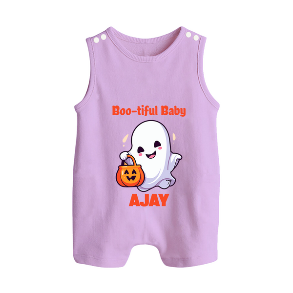Boo-tiful Baby Romper Suit | Personalized Baby Romper Suit for Spooky Celebration - LILAC - 0 - 5 Months Old (Chest 18")