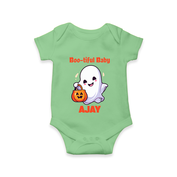 Boo-tiful Baby Romper | Personalized Baby Romper for Spooky Celebration - GREEN - New Born (Chest 14")