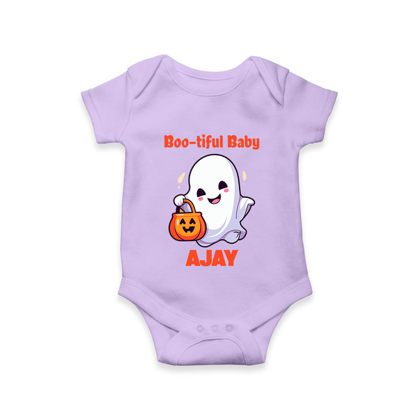 Boo-tiful Baby Romper | Personalized Baby Romper for Spooky Celebration - LILAC - New Born (Chest 14")