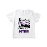 Daddy's Little Boo Tshirt | Custom Baby Tshirt for Halloween Fun - WHITE - 0-5 Months Old (Chest 17")
