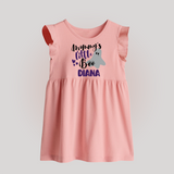 Mommy's Little Boo Baby Frock | Personalized Baby Frock for Festival Celebration - BABY PINK - 0 - 3 Months Old (Chest 17")