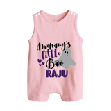 Mommy's Little Boo Romper Suit | Personalized Baby Romper Suit for Festival Celebration - BABY PINK - 0 - 5 Months Old (Chest 18")