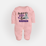 Mommy's Little Boo Ghost Print Baby Full Body Suit  - BABY PINK - New Born (Chest 7.5")
