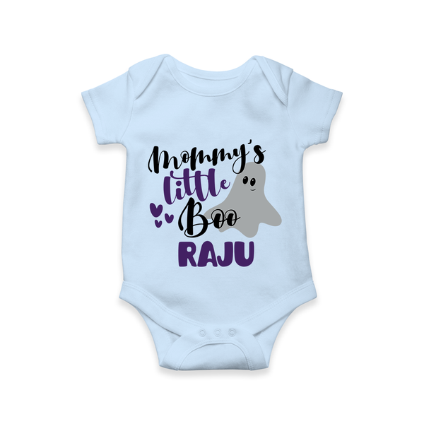 Mommy's Little Boo Romper | Personalized Baby Romper for Festival Celebration - BABY BLUE - New Born (Chest 14")
