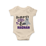 Mommy's Little Boo Ghost Print Baby Romper   - IVORY - New Born (Chest 14")