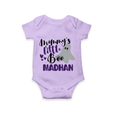 Mommy's Little Boo Ghost Print Baby Romper   - LILAC - New Born (Chest 14")