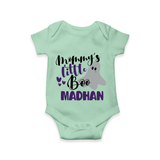 Mommy's Little Boo Ghost Print Baby Romper   - MINT GREEN - New Born (Chest 14")