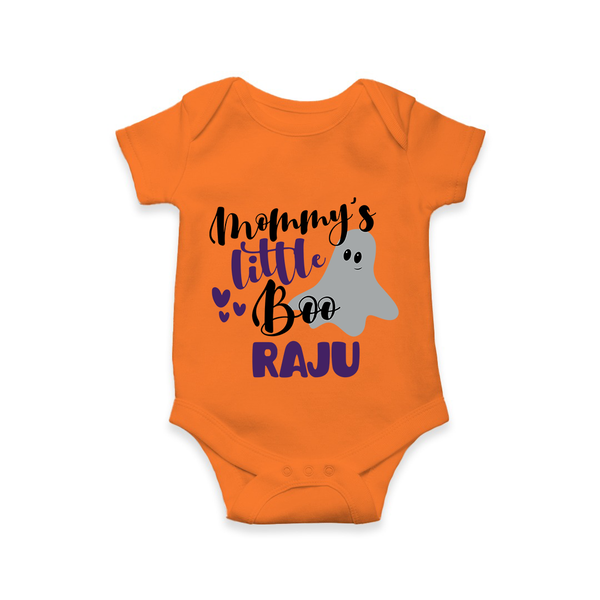Mommy's Little Boo Romper | Personalized Baby Romper for Festival Celebration - ORANGE - New Born (Chest 14")