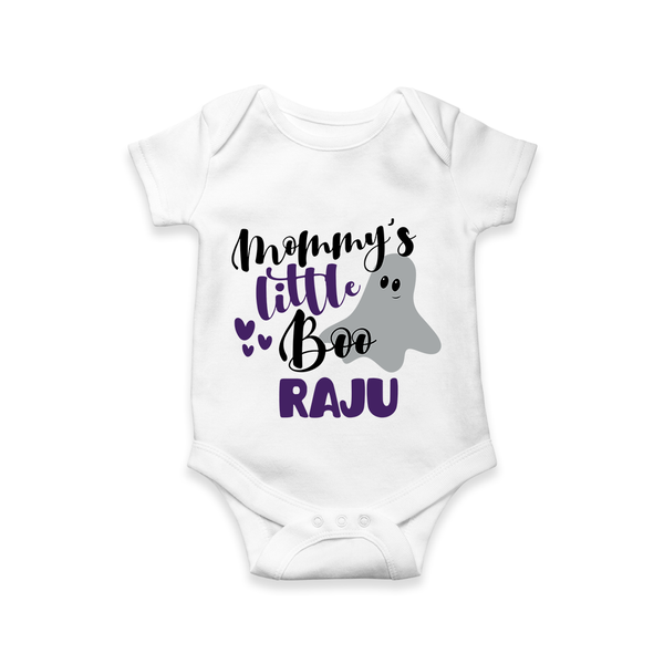 Mommy's Little Boo Romper | Personalized Baby Romper for Festival Celebration - WHITE - New Born (Chest 14")