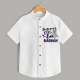 Mommy's Little Boo Ghost Print Baby Kids Shirt  - WHITE - 0 - 6 Months Old (Chest 23")