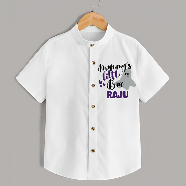 Mommy's Little Boo Shirt | Personalized Baby Shirt for Festival Celebration - WHITE - 0 - 6 Months Old (Chest 23")