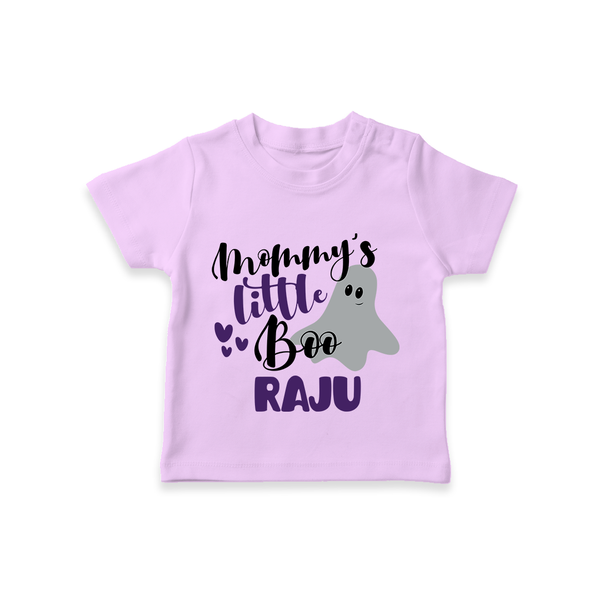 Mommy's Little Boo Tshirt | Personalized Baby Tshirt for Festival Celebration - LILAC - 0-5 Months Old (Chest 17")