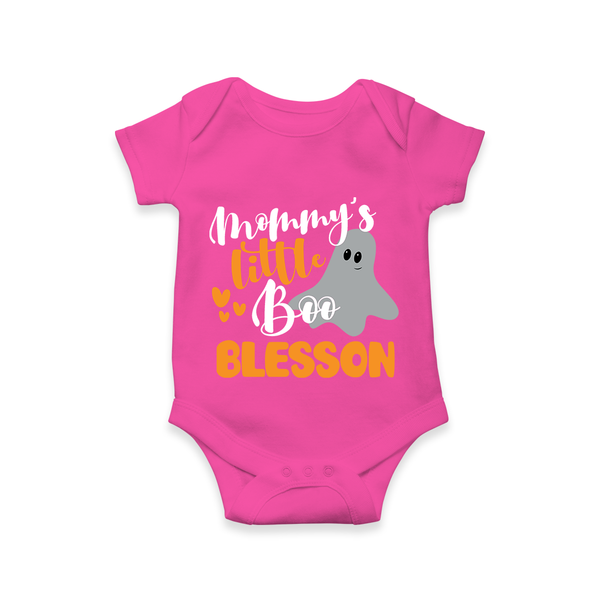 Mommy's Little Boo Romper | Personalized Baby Romper for Festival Celebration - HOT PINK - New Born (Chest 14")