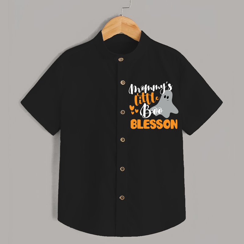 Mommy's Little Boo Shirt | Personalized Baby Shirt for Festival Celebration - BLACK - 0 - 6 Months Old (Chest 23")