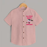 Bite-Sized Vampire Shirt | Custom Baby Shirt for Halloween - PEACH - 0 - 6 Months Old (Chest 23")