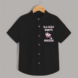 Bite-Sized Vampire Print Baby Kids Shirt  - BLACK - 0 - 6 Months Old (Chest 23")