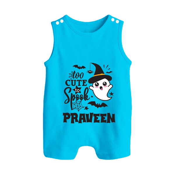 Too Cute Spooh Romper Suit | Personalized Baby Romper Suit for Spooky Fun - SKY BLUE - 0 - 5 Months Old (Chest 18")