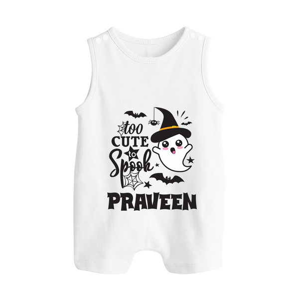 Too Cute Spooh Romper Suit | Personalized Baby Romper Suit for Spooky Fun - WHITE - 0 - 5 Months Old (Chest 18")