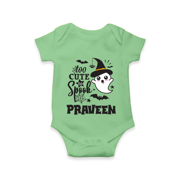 Too Cute Spooh Romper | Personalized Baby Romper for Spooky Fun - GREEN - New Born (Chest 14")