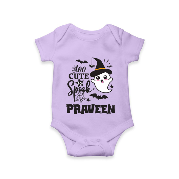 Too Cute Spooh Romper | Personalized Baby Romper for Spooky Fun - LILAC - New Born (Chest 14")