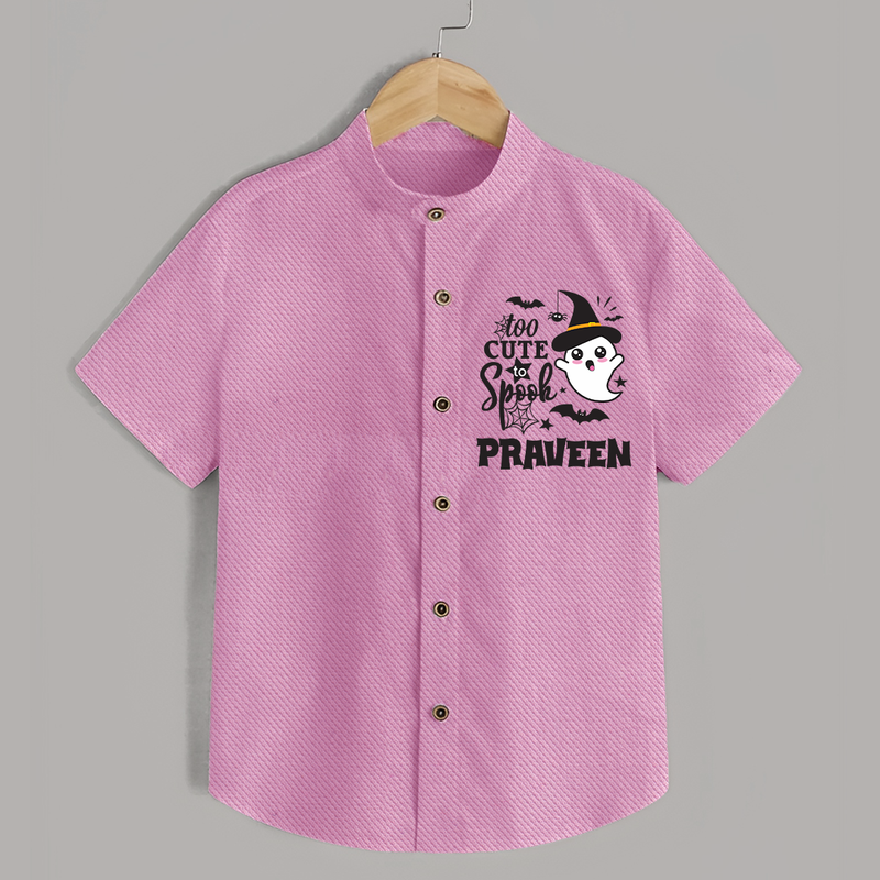 Too Cute Spooh Shirt | Personalized Baby Shirt for Spooky Fun - BABY PINK - 0 - 6 Months Old (Chest 23")