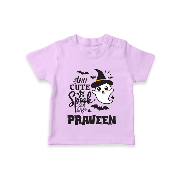 Too Cute Spooh Tshirt | Personalized Baby Tshirt for Spooky Fun - LILAC - 0-5 Months Old (Chest 17")