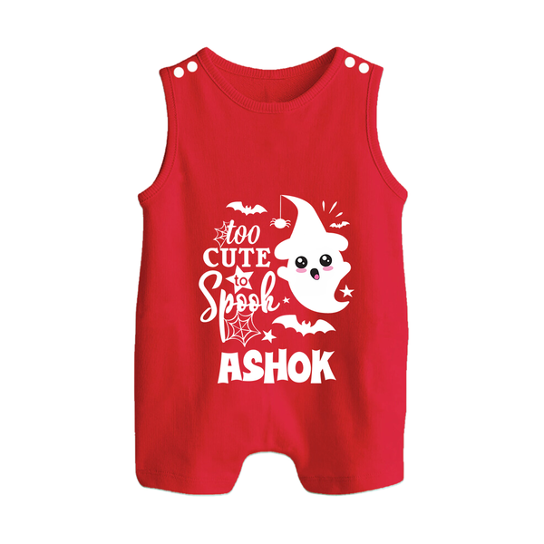 Too Cute Spooh Romper Suit | Personalized Baby Romper Suit for Spooky Fun - RED - 0 - 5 Months Old (Chest 18")