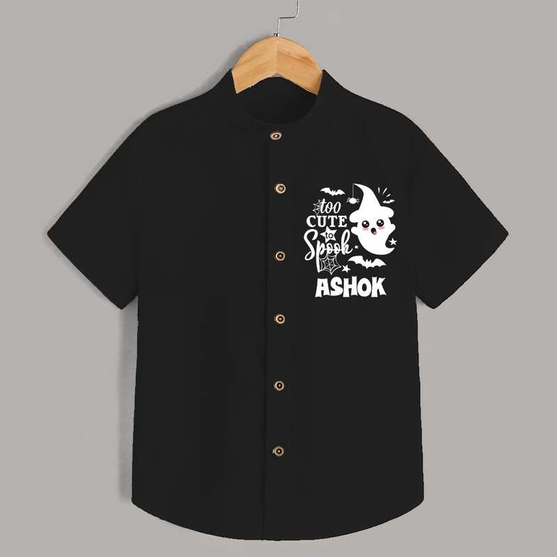Too Cute Spooh Shirt | Personalized Baby Shirt for Spooky Fun - BLACK - 0 - 6 Months Old (Chest 23")