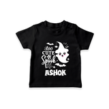 Too Cute Spooh Tshirt | Personalized Baby Tshirt for Spooky Fun - BLACK - 0-5 Months Old (Chest 17")